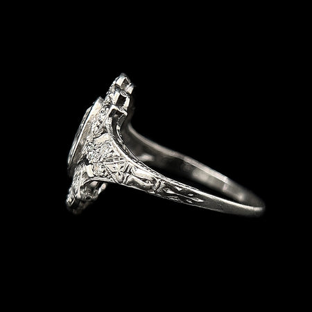 Art Deco .60ct. Diamond Antique Engagement - Fashion Ring Platinum - J42515