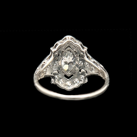 Art Deco .60ct. Diamond Antique Engagement - Fashion Ring Platinum - J42515