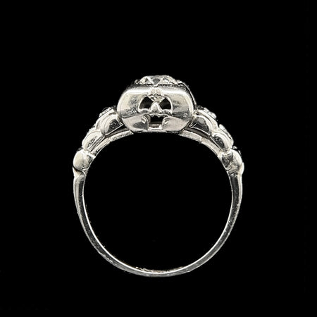 Art Deco .25ct. Diamond Antique Engagement - Fashion Ring White Gold - J42517