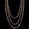 50.00ct. T.W. Multi-Colored Sapphire Estate Necklace 18K Rose Gold - J42569