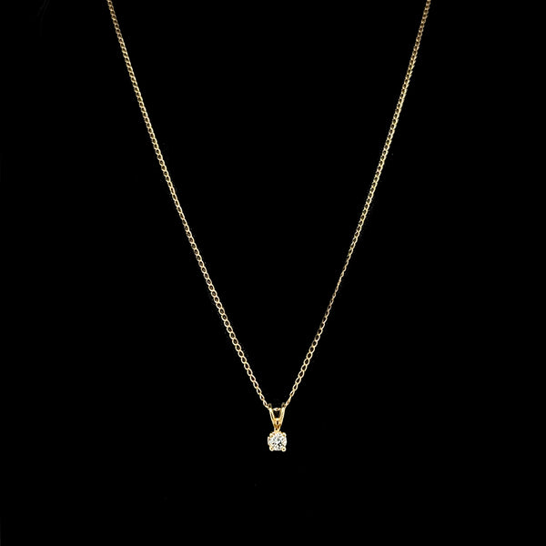 .10ct. Diamond Estate Necklace Yellow Gold - J42573