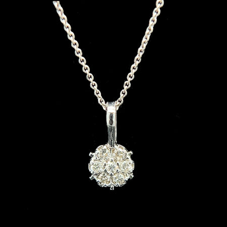 .25ct. T.W. Diamond Estate Necklace White Gold - J42577