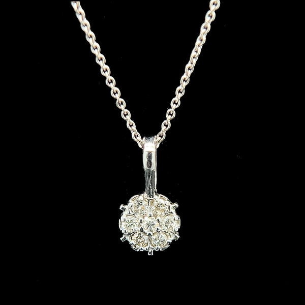 .25ct. T.W. Diamond Estate Necklace White Gold - J42577