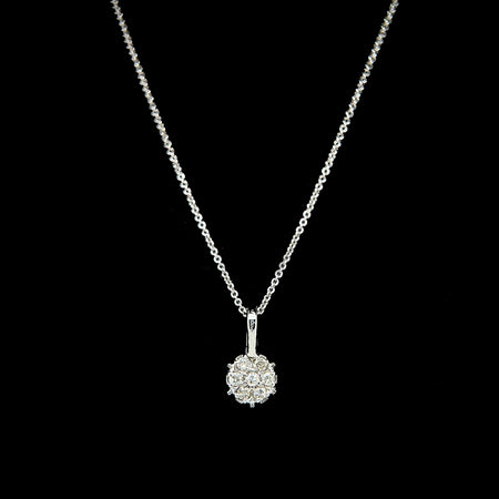 .25ct. T.W. Diamond Estate Necklace White Gold - J42577