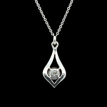 .08ct. Diamond Estate Necklace White Gold - J42583