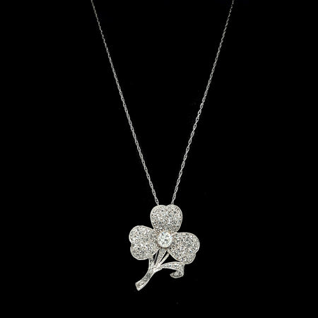 Edwardian 2.52ct. T.W. Antique Diamond Necklace Platinum - J42591