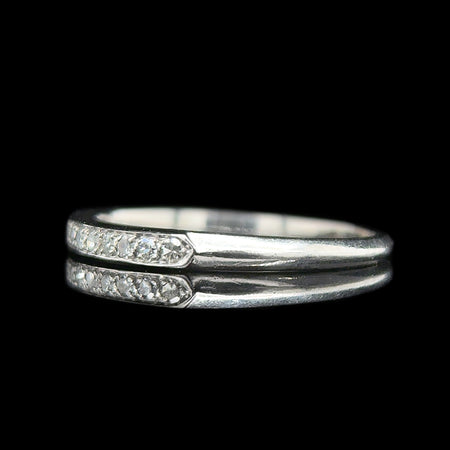 .15ct. T.W. Diamond Vintage Wedding - Anniversary Band Platinum - J42601