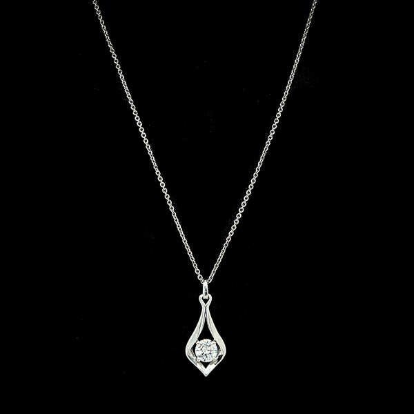 .40ct. Diamond Estate Necklace White Gold - J42604