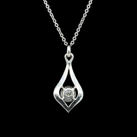 .40ct. Diamond Estate Necklace White Gold - J42604