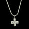 .20ct. T.W. Diamond Estate Cross Necklace White Gold - J42622