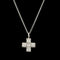.20ct. T.W. Diamond Estate Cross Necklace White Gold - J42622
