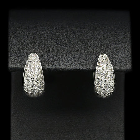 .75ct. T.W. Diamond Estate Earrings White Gold - J42626