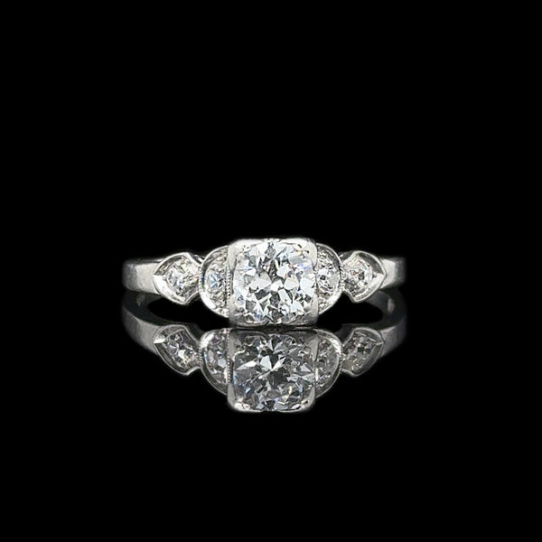 Art Deco .50ct. Diamond Antique Engagement - Fashion Ring Platinum - J42627