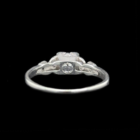 Art Deco .50ct. Diamond Antique Engagement - Fashion Ring Platinum - J42627