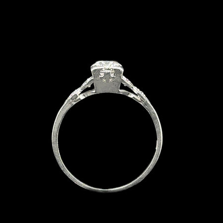 Art Deco .50ct. Diamond Antique Engagement - Fashion Ring Platinum - J42627