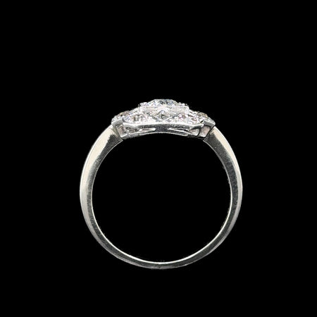 Art Deco .45ct. Diamond Antique Engagement - Fashion Ring Platinum & 18K White Gold - J42633