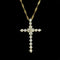 .33ct. T.W. Diamond Estate Cross Necklace Yellow Gold - J42646