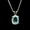 3.42ct. Aquamarine Estate Necklace White Gold - J42647G