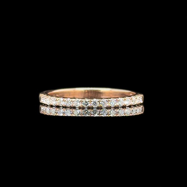 .25ct. T.W. Diamond Estate Wedding - Anniversary Band Rose Gold - J42665