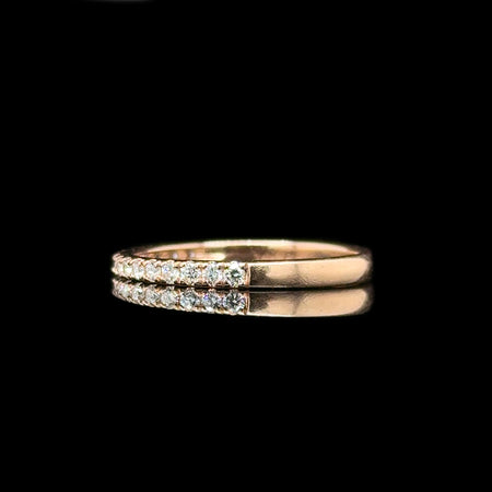 .25ct. T.W. Diamond Estate Wedding - Anniversary Band Rose Gold - J42665