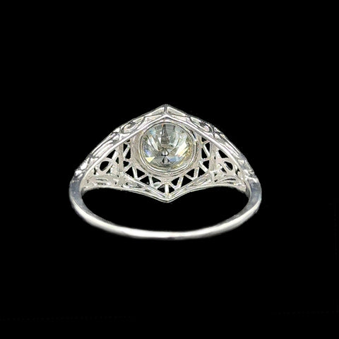 Art Deco 1.27ct. Diamond Antique Engagement - Fashion Ring Platinum - J42671