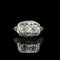 Art Deco .50ct. T.W. Diamond Antique Engagement - Fashion Ring 18K White Gold - J42689