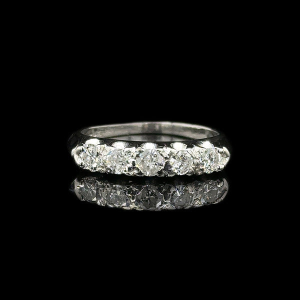 .50ct. T.W. Diamond Vintage Wedding - Anniversary Band Platinum - J42693