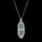 Art Deco .18ct. T.W. Diamond & .25ct. T.W. Sapphire Antique Necklace White Gold - J42714