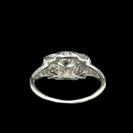 Art Deco .65ct. Diamond Antique Engagement - Fashion Ring Platinum - J42719