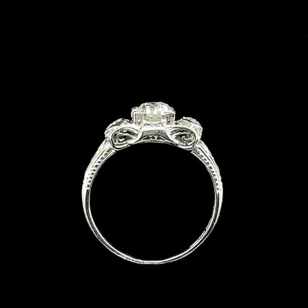 Art Deco .65ct. Diamond Antique Engagement - Fashion Ring Platinum - J42719