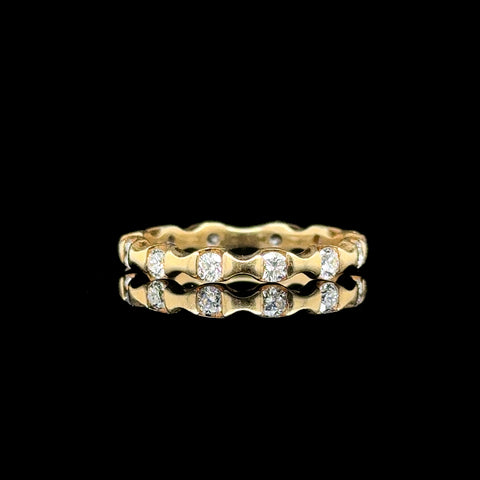 .36ct. T.W. Diamond Estate Wedding - Eternity Band 18K Yellow Gold - J42732