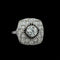 Edwardian 1.00ct. Diamond Antique Engagement - Fashion Ring Platinum - J42739