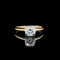 .50ct. Diamond Vintage Engagement - Fashion Ring Yellow & White Gold - J42747