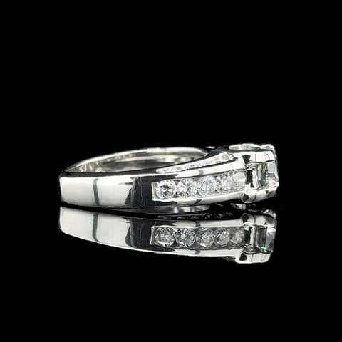 .70ct. Diamond Estate Engagement - Fashion Ring 18K White Gold - J42758