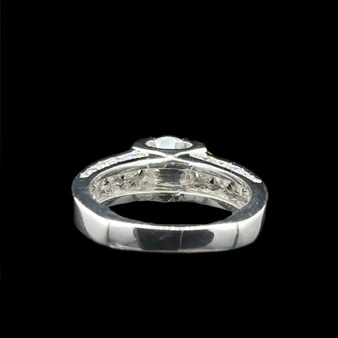 .70ct. Diamond Estate Engagement - Fashion Ring 18K White Gold - J42758