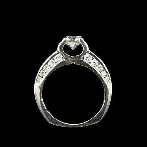 .70ct. Diamond Estate Engagement - Fashion Ring 18K White Gold - J42758