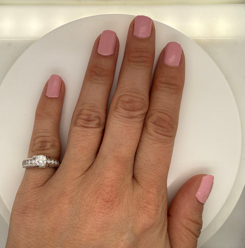 .70ct. Diamond Estate Engagement - Fashion Ring 18K White Gold - J42758