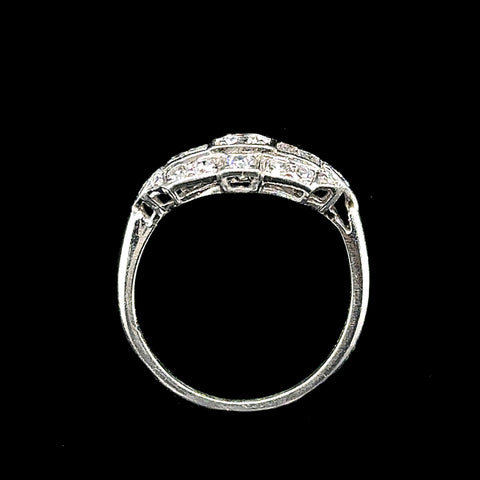 Art Deco .67ct. T.W. Diamond Antique Engagement - Fashion Ring Platinum - J42760
