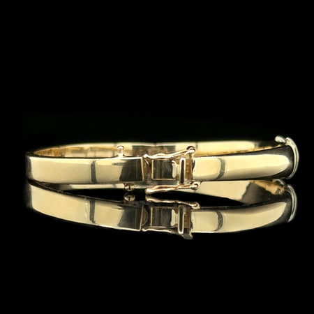 .75ct. Diamond Estate Bangle Bracelet Yellow Gold - J42768