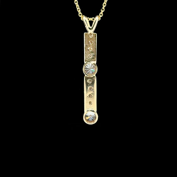 .66ct. T.W. Diamond Estate Necklace Yellow Gold - J42769