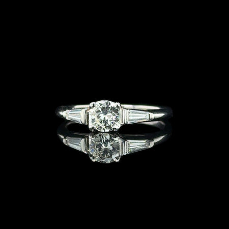 .45ct. Diamond Platinum Vintage Engagement Ring J. E. Caldwell - J42771