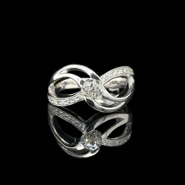 .70ct. T.W. Diamond Estate Engagement - Fashion Ring White Gold - J42774