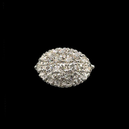 1.00ct. T.W. Diamond Vintage Wedding - Fashion Ring White Gold - J42782