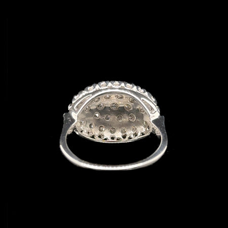 1.00ct. T.W. Diamond Vintage Wedding - Fashion Ring White Gold - J42782