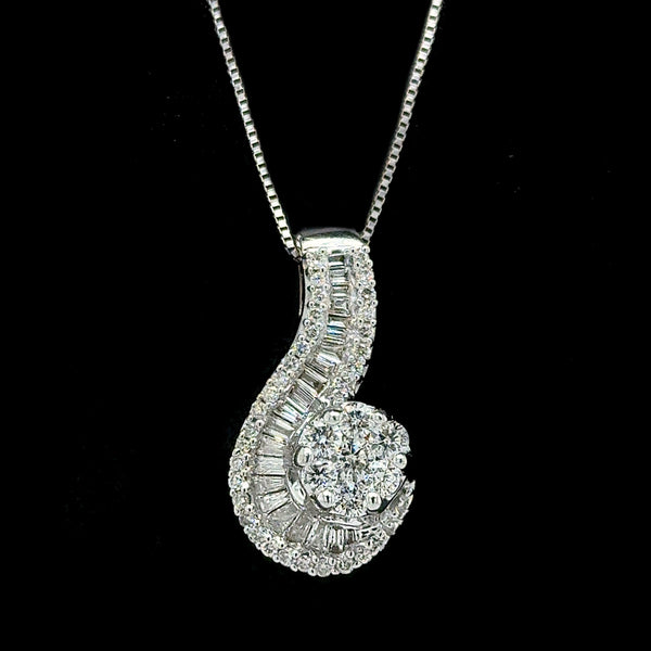1.25ct. T.W. Diamond Estate Necklace White Gold - J42783