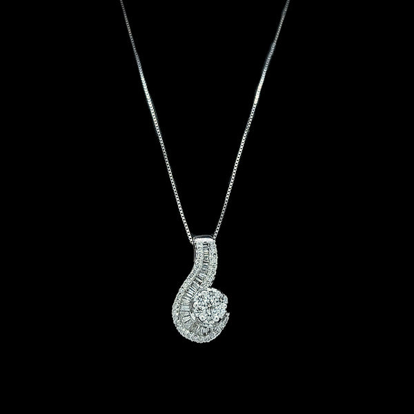 1.25ct. T.W. Diamond Estate Necklace White Gold - J42783