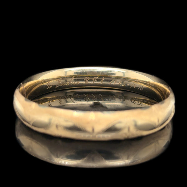 Estate Bangle Bracelet Yellow Gold - J42789