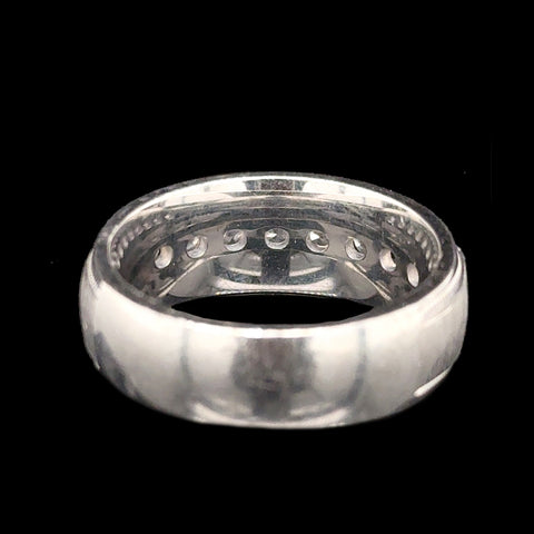 1.00ct. T.W. Diamond Gents Estate Fashion Ring White Gold - J42791