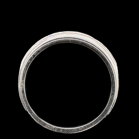 1.00ct. T.W. Diamond Gents Estate Fashion Ring White Gold - J42791