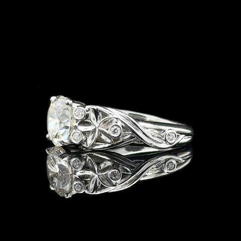 1.65ct. Diamond Estate Engagement - Fashion Ring Platinum - J42793